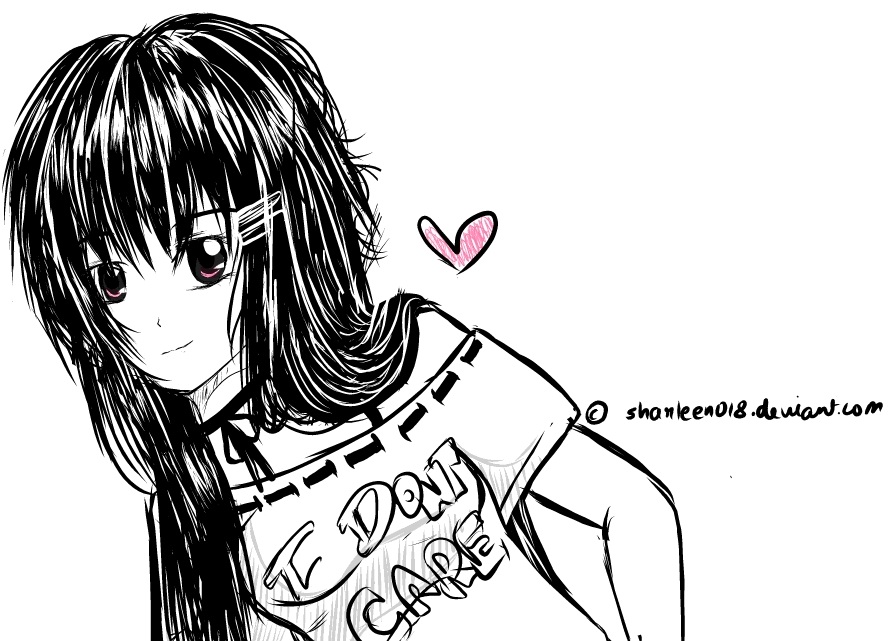 893x641 Gothic Or Emo Anime Girl By Sharleen018