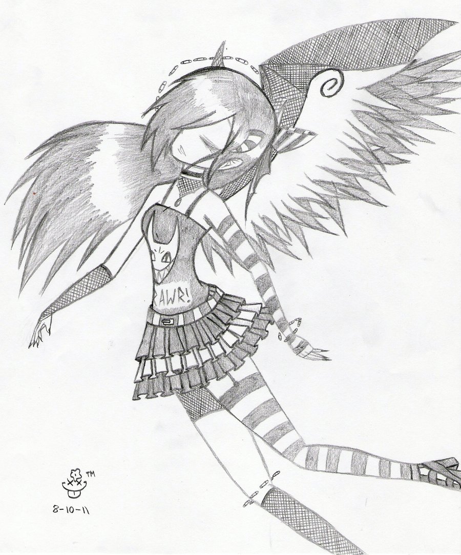 900x1083 Emo Angel 2 By Jenibearx3