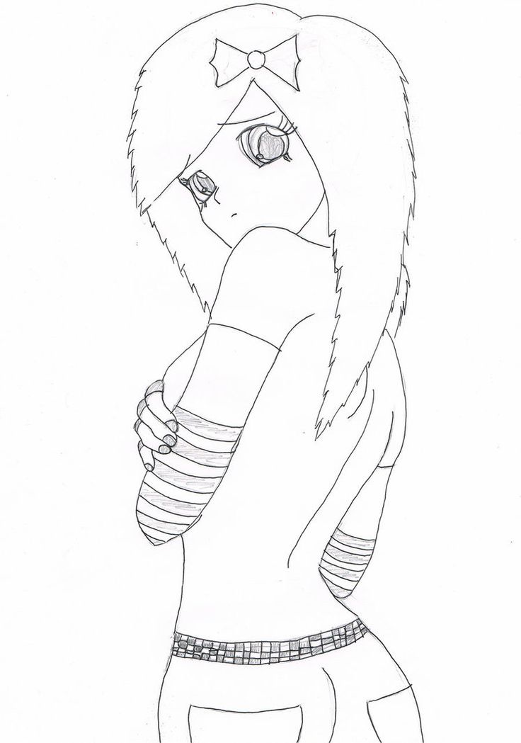 736x1049 Drawn Anime Emo