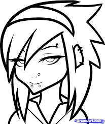 207x244 Image Result For Emo Drawing Goth Teen Illustration