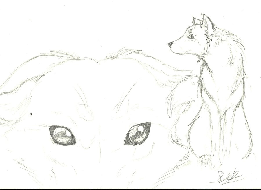 900x656 Second Old Drawing A Wolf By Emo Wolfyes