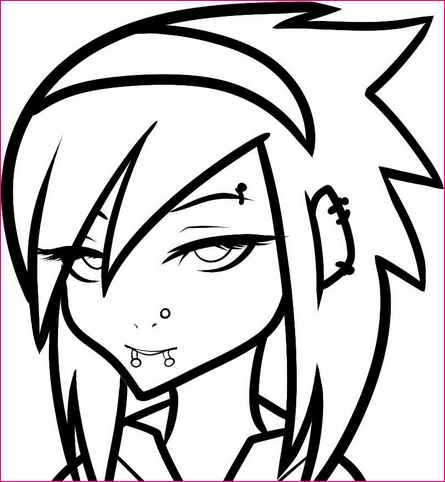 445x482 Easy To Draw Emo Cartoons Simple Image Gallery