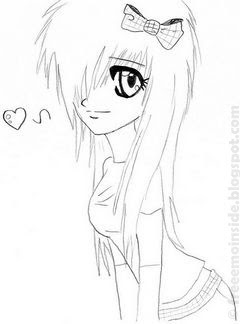 240x324 Emo Blog Anime Emo Girl (Sketch)