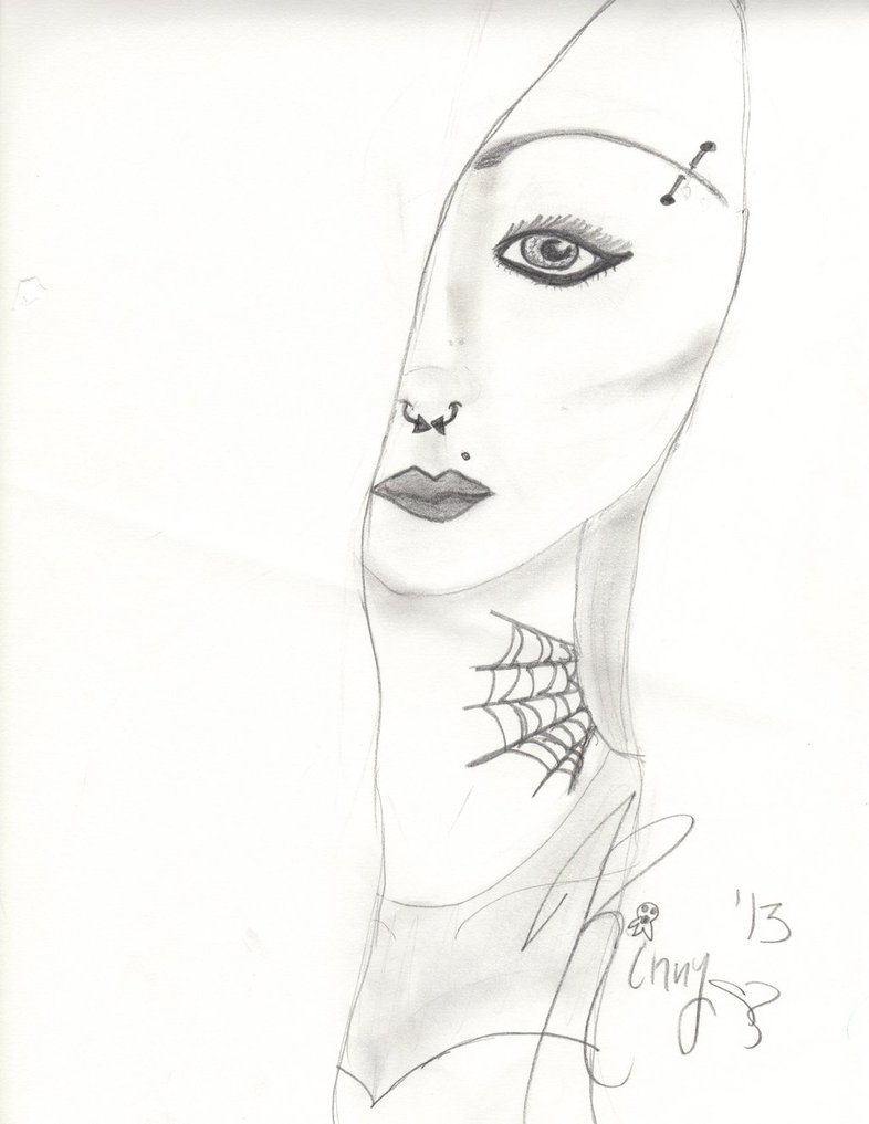 786x1017 Emo Girl By Mermaidcrayons