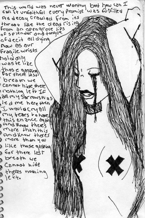 600x902 Cry Anime Girl By Blackwidow827