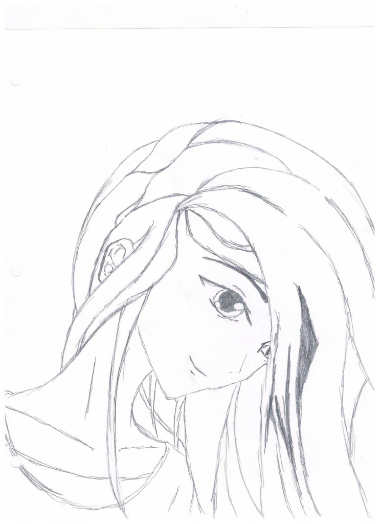 745x1024 Anime Emo Sketch Anime Girl Sketch 2the Emo Chick