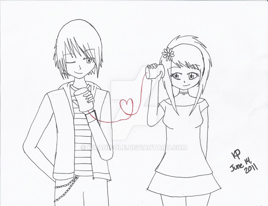900x694 Emo Love Line Art By Kiranicole