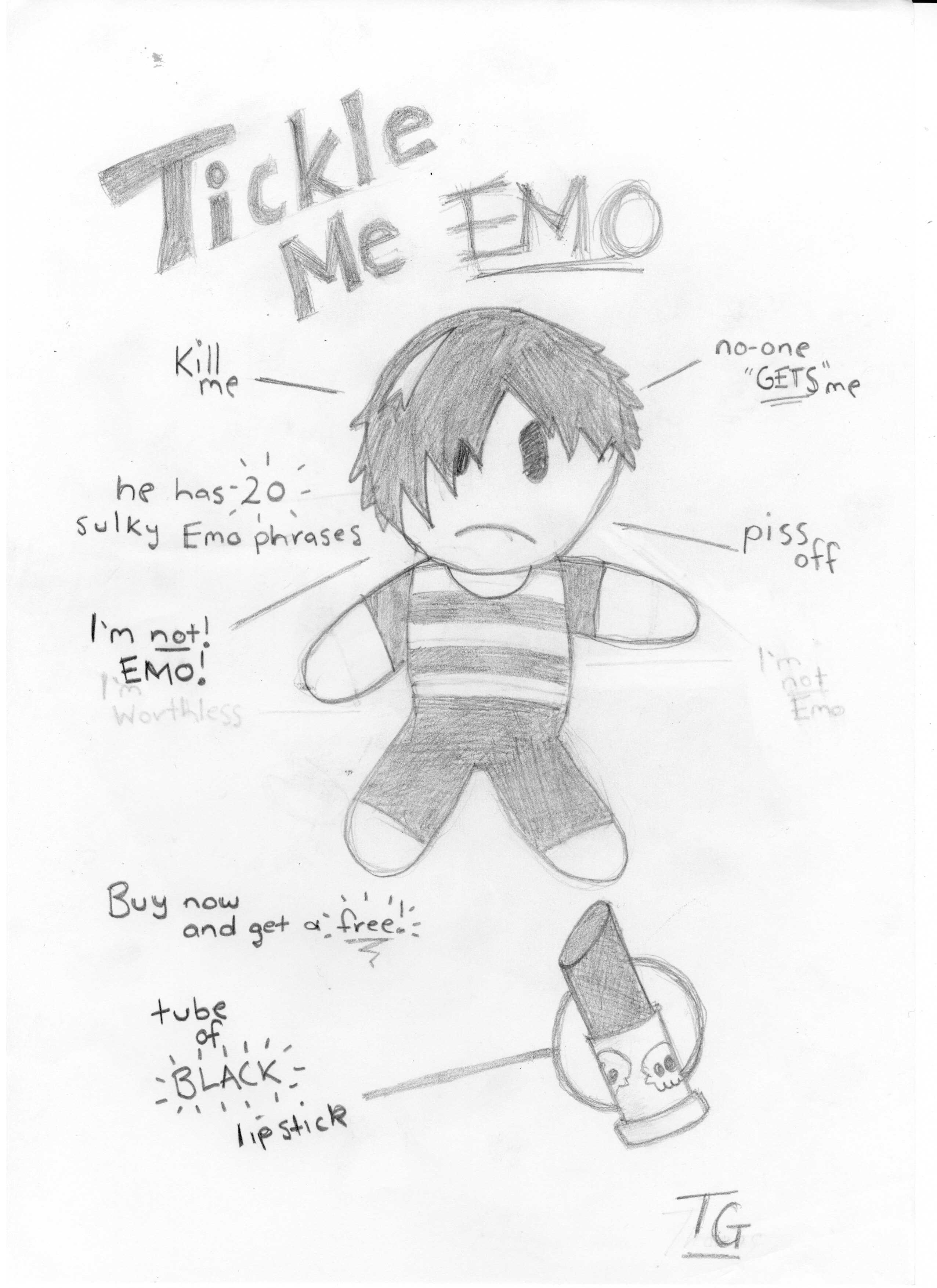 2552x3508 Tickle Me Emo By Gothpuncher