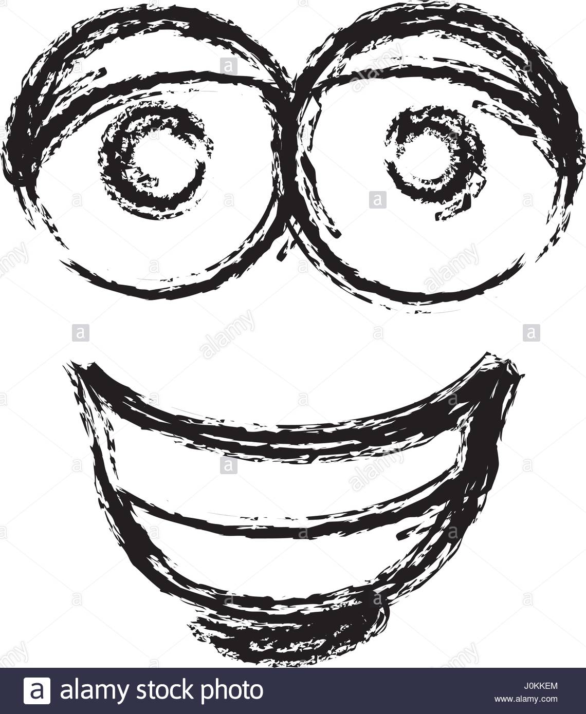 1140x1390 Blurred Silhouette Emoticon Smile Expression Stock Vector Art