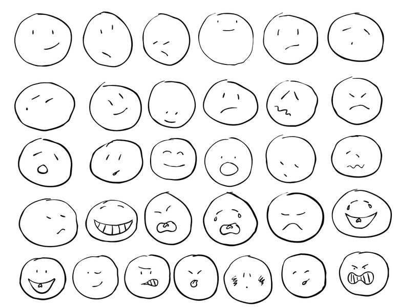 777x600 Awesome 31 Hand Drawn Emoticon Shapes. Sometimes The Slick