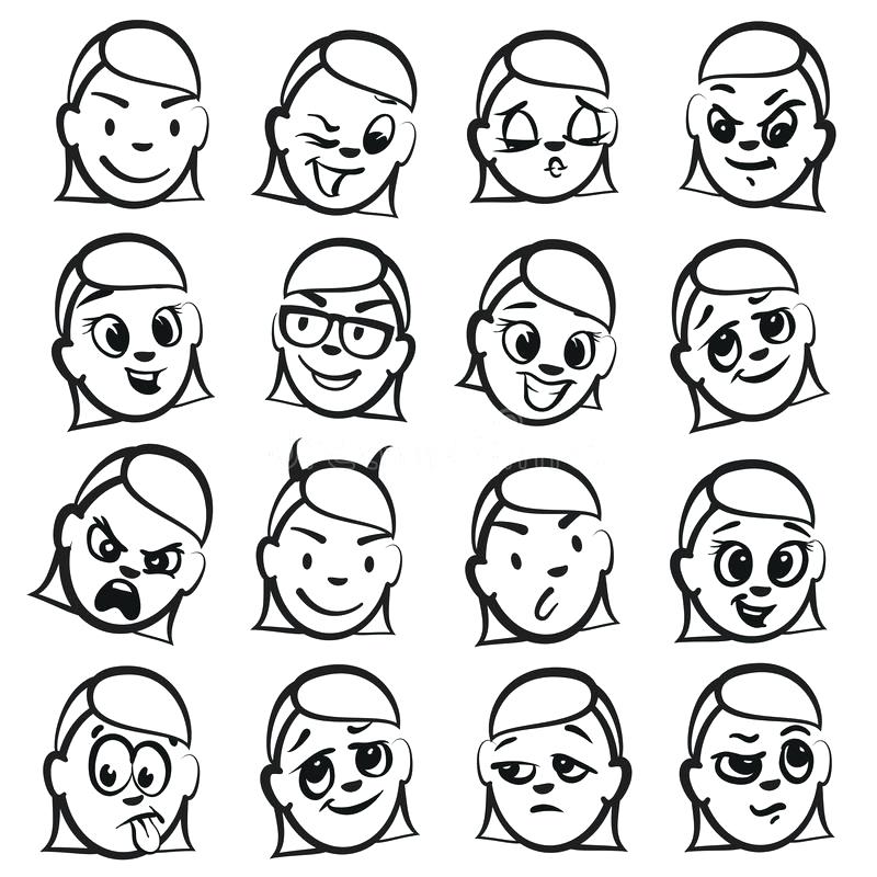 800x800 Emotions Clipart Vector Art A Cute Cartoon Cat Emotions Could Be