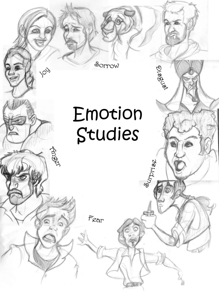 768x1024 Emotion Studies' By Celticmagician