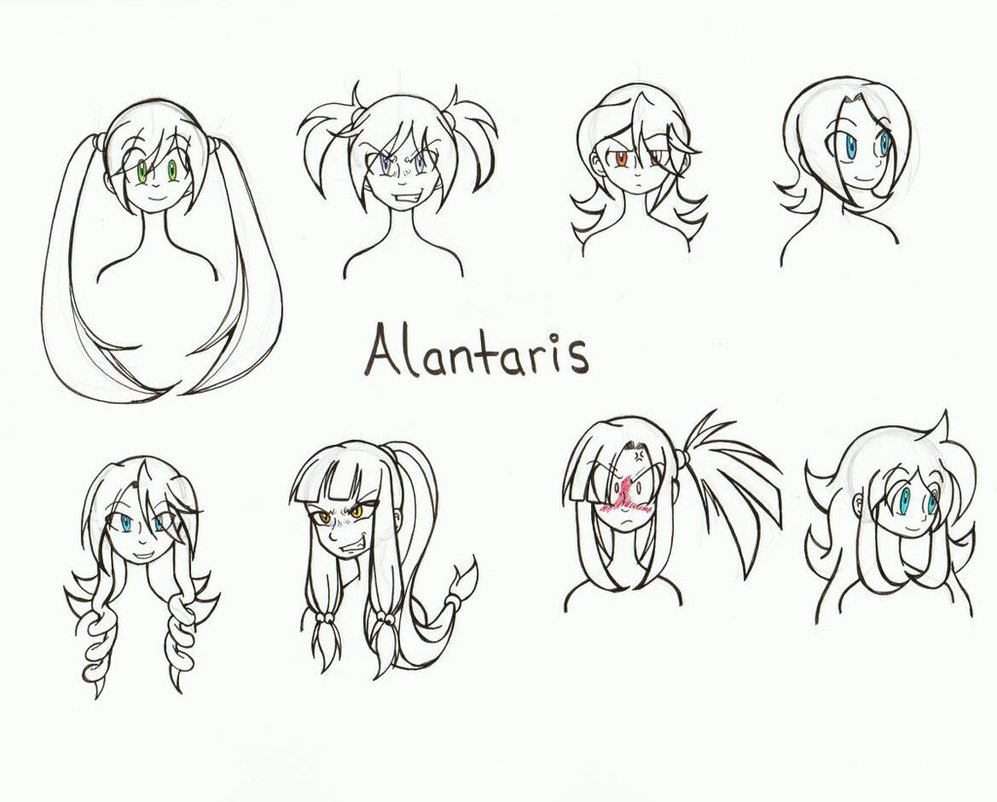 997x802 Hairemotion Sketches For Girls By Alantaris