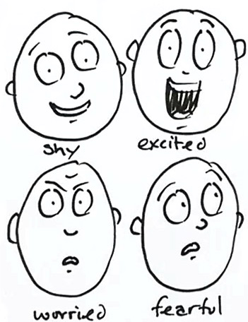 351x456 How To Draw 20 Different Expressions Shoo Rayner Author