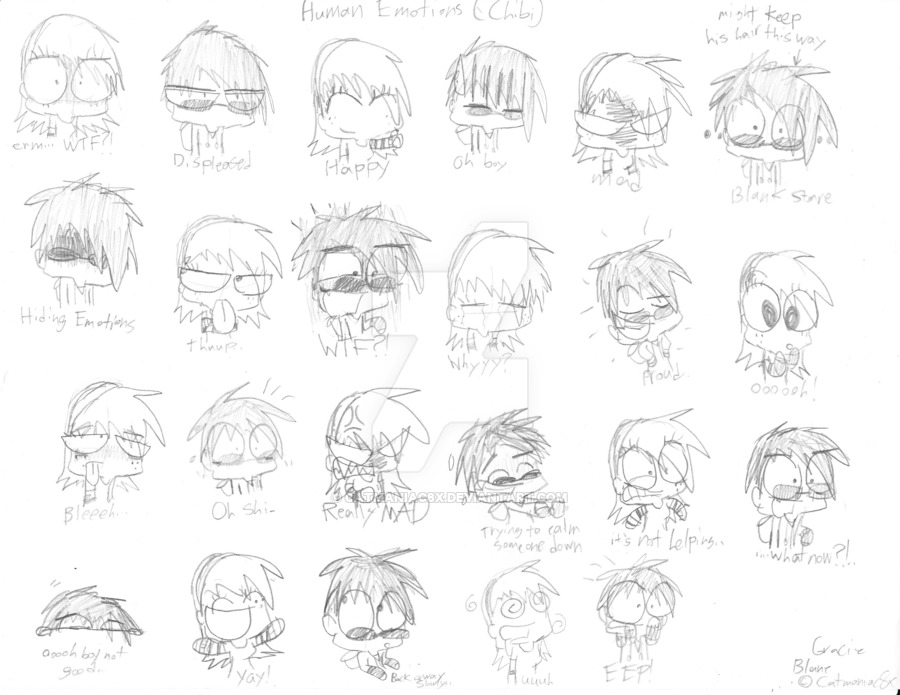 900x695 Human Chibi Emotions By Catmaniac8x