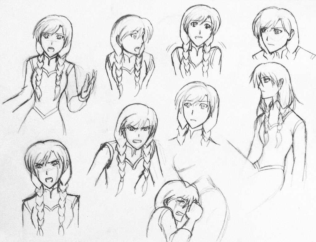 1024x783 Anna Emotions By Zero Kiba