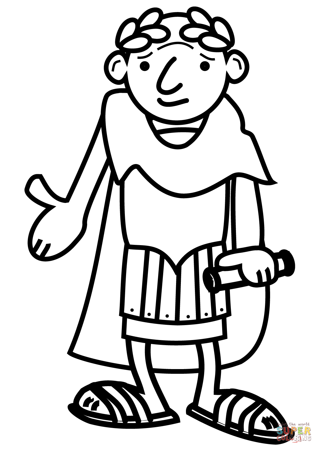 1062x1500 Cartoon Roman Emperor Coloring Page Free Printable Coloring Pages