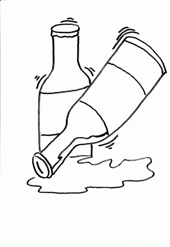 337x490 Empty Bottles Coloring Pages For Free