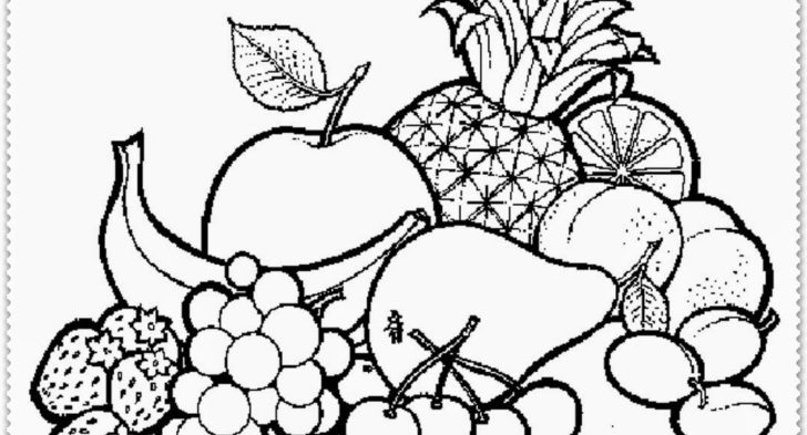728x393 Empty Fruit Basket Coloring Pages Coloring Page For Kids