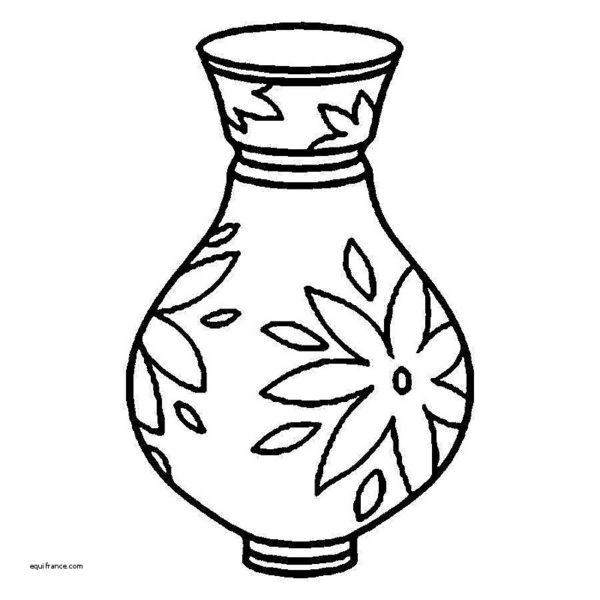 600x600 Vases Design Unique Drawing Picture Flower Vase