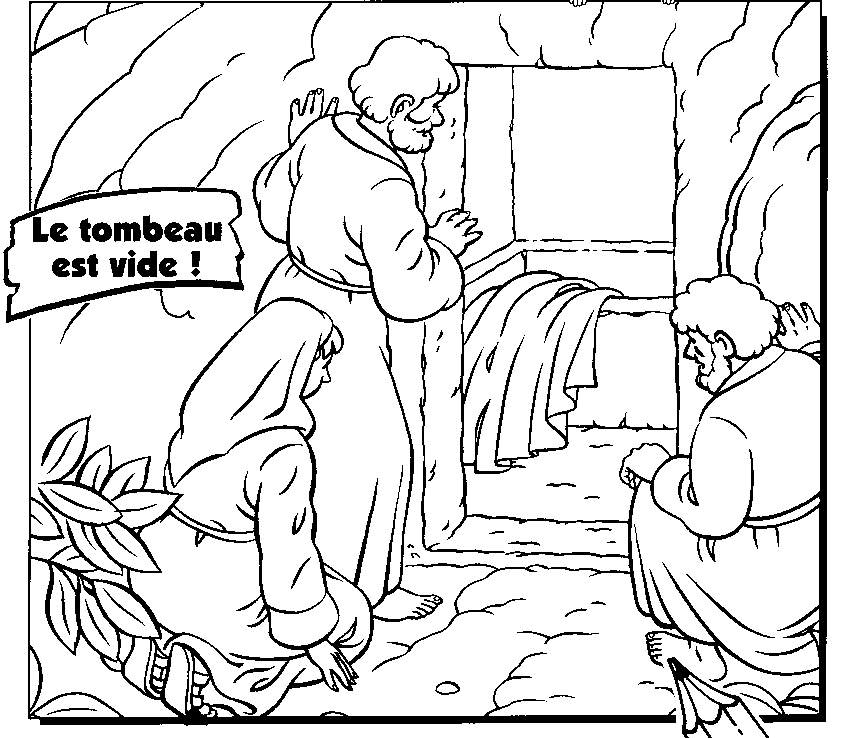 843x738 Easter Day Empty Tomb Jesus Resurrection Pictures Coloring Pages