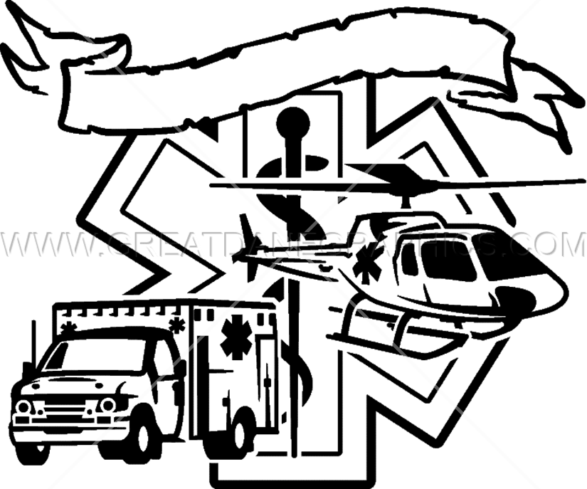 825x687 Ems Star Of Life Production Ready Artwork For T Shirt Printing