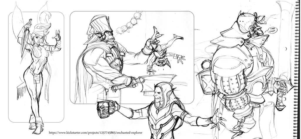 1024x475 Enchanted Explorer Sketchy By Nunchaku