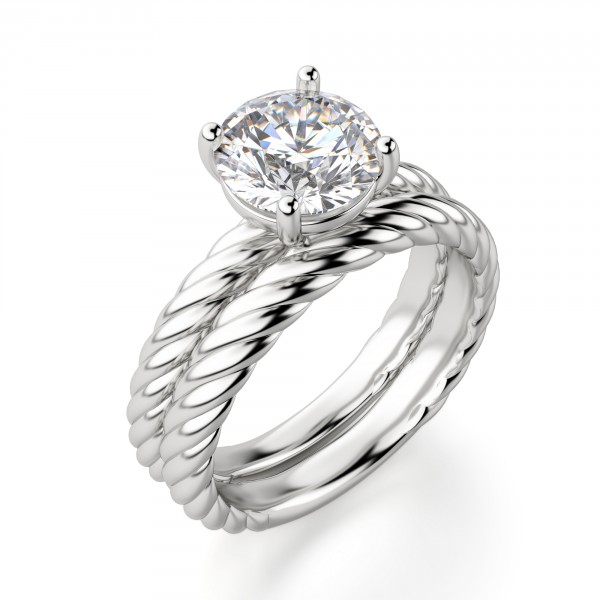 600x600 Fiji Round Cut Engagement Ring