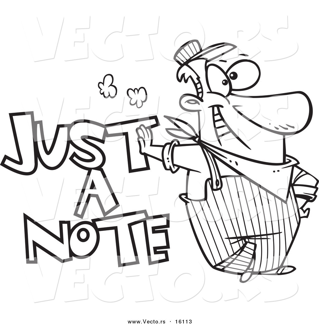 1024x1044 Vector Of A Cartoon Engineer Leaning On Just A Note Text