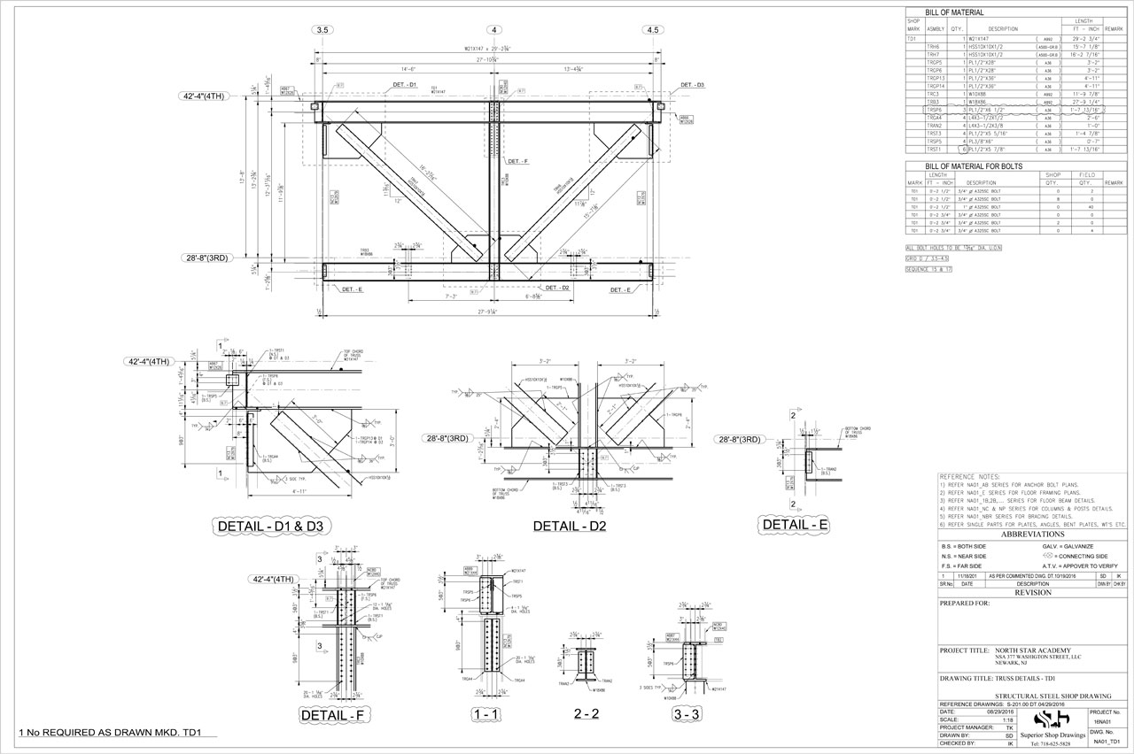 Engineering Detail Drawing