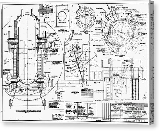546x447 Engineering Drawing Canvas Prints