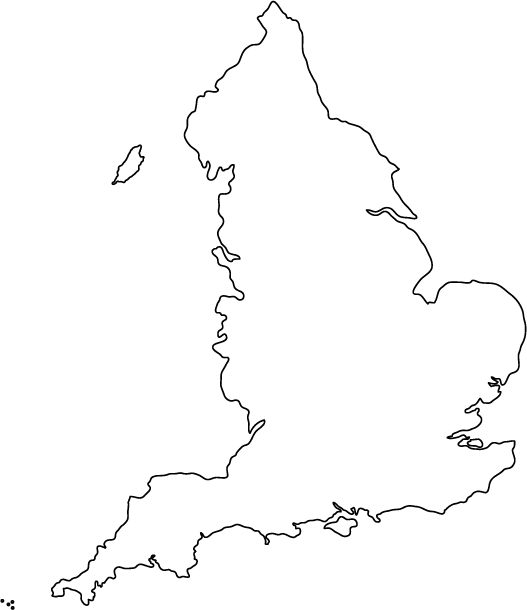 527x610 England Outline Map