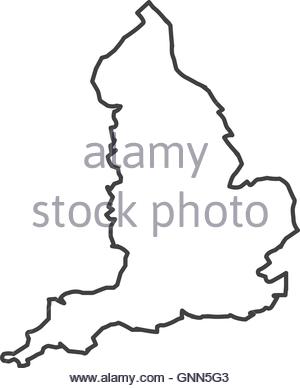 300x388 Map Of England Stock Photo, Royalty Free Image 93002548