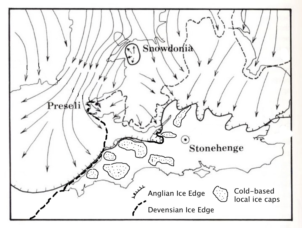 1058x800 Stonehenge And The Ice Age A Glacial Map Of Southern England