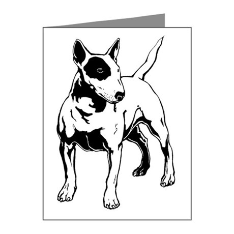 460x460 English Bull Terrier Thank You Cards English Bull Terrier Note