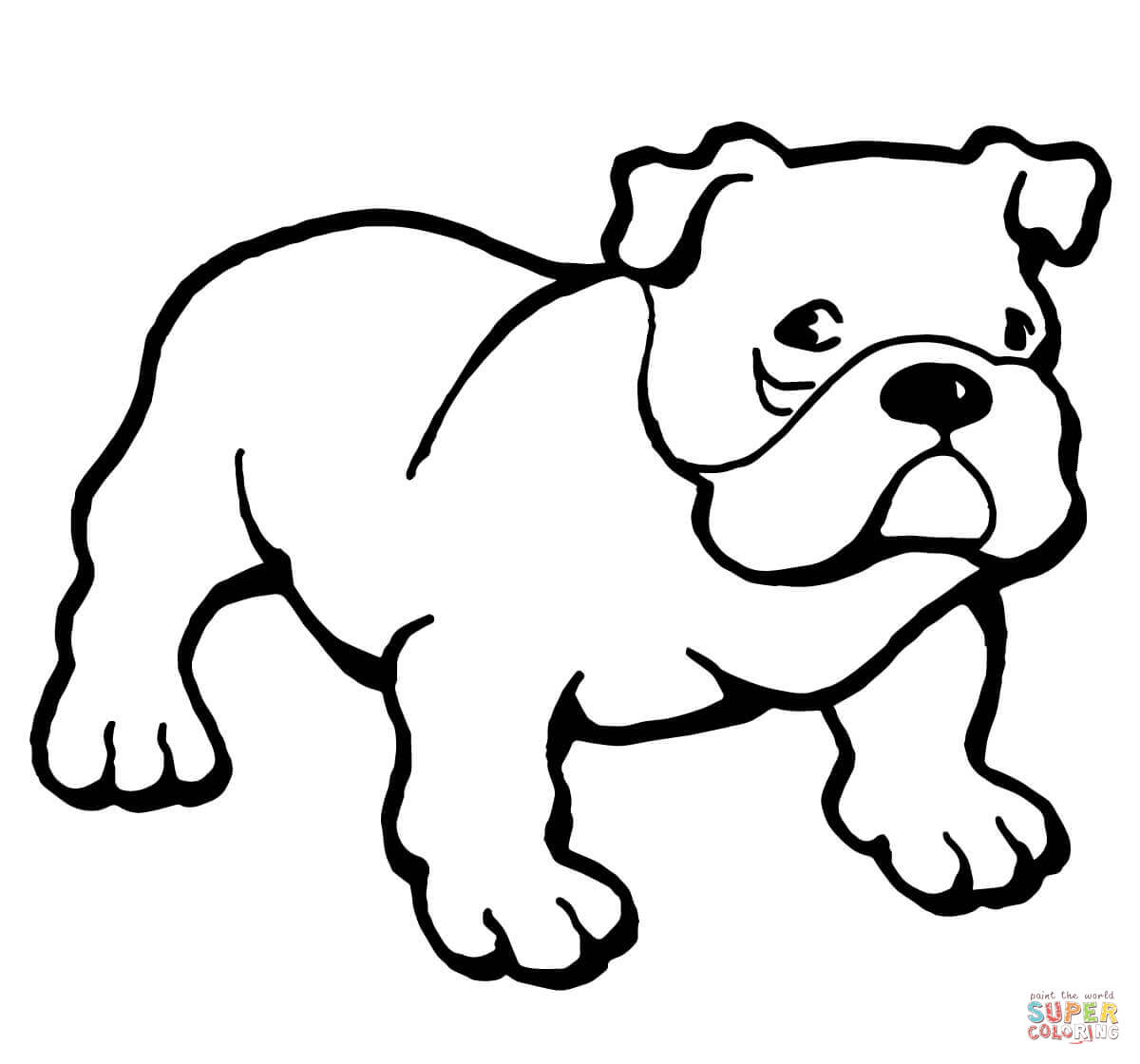 1200x1120 Bulldog Coloring Page Free Printable Coloring Pages