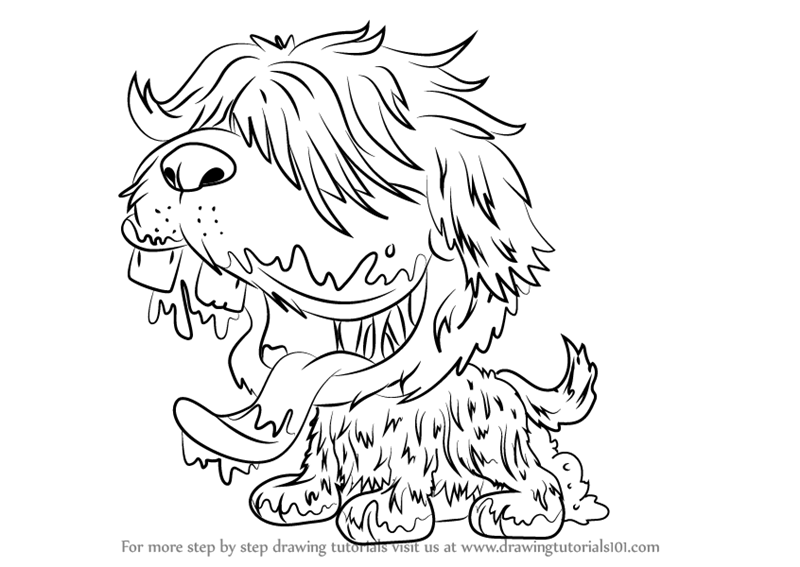 800x567 Learn How To Draw Old English Sleep Bog From The Ugglys Pet Shop