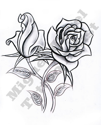 404x500 Roses Miguel Angel Custom Tattoo Artist