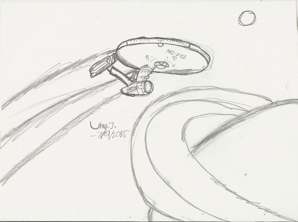 1024x764 Uss Enterprise By Urvy1a