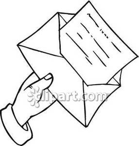286x300 Hand Holding An Open Envelope With A Letter