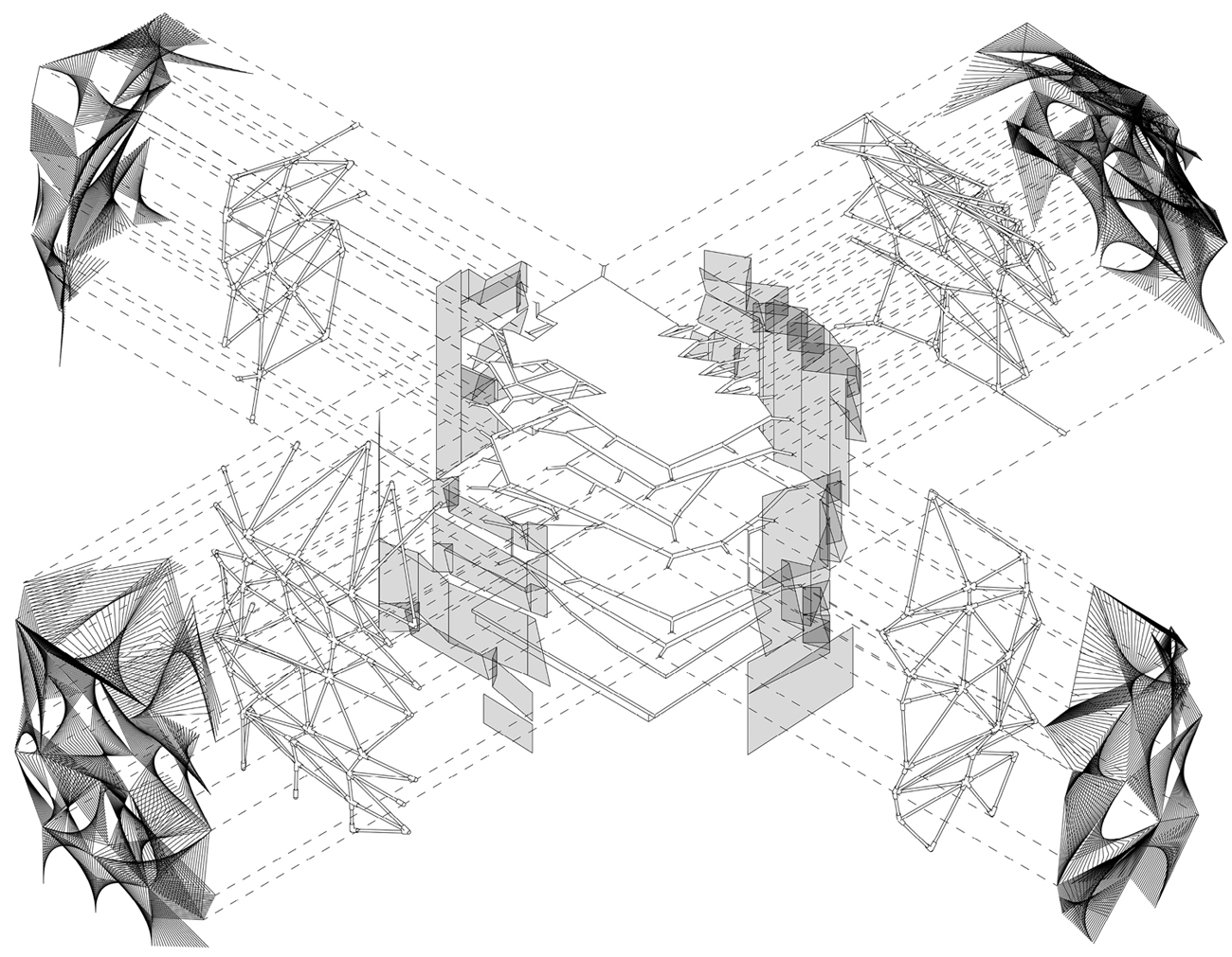 1300x1011 Vasilii Zhelezniakov Projects. Explosion. Diagram. Architecture