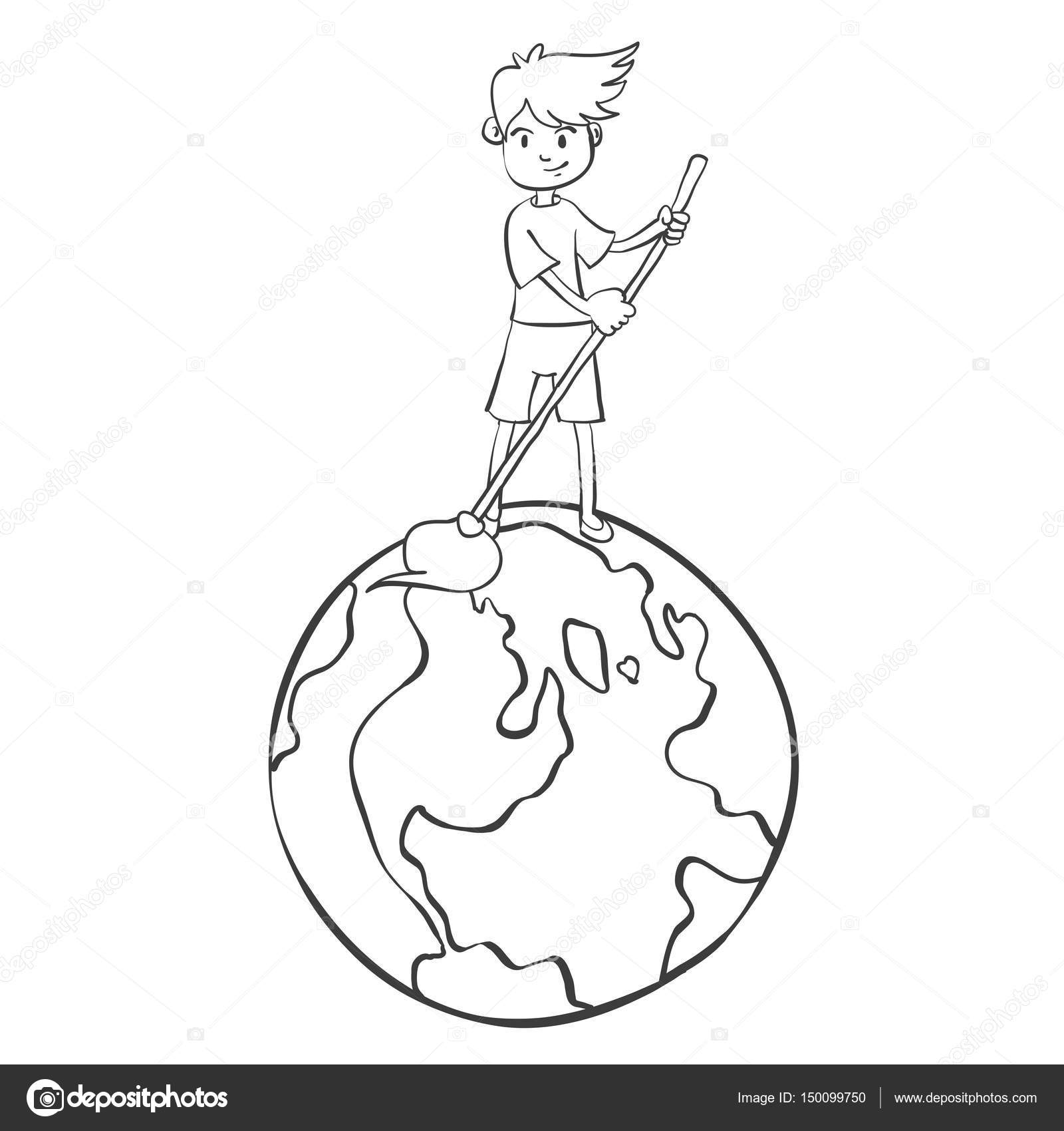 1600x1700 Hand Draw Environment With Clean World Stock Vector Kongvector