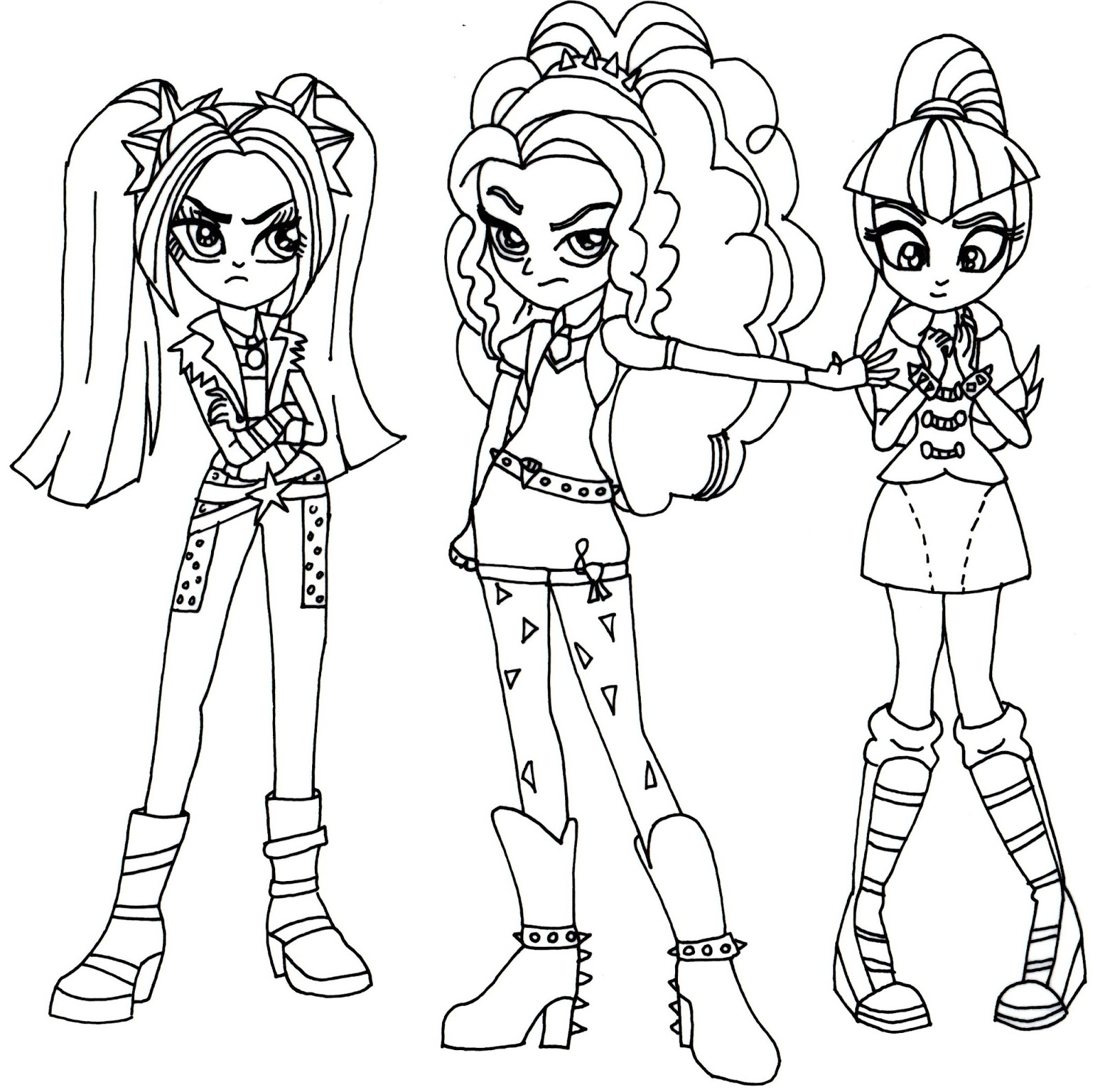 1600x1589 Equestria Girls Coloring Pages Printable Archives Best Page Within
