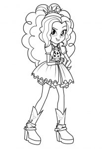 206x300 My Little Pony Equestria Girls Coloring Pages Colorings' World