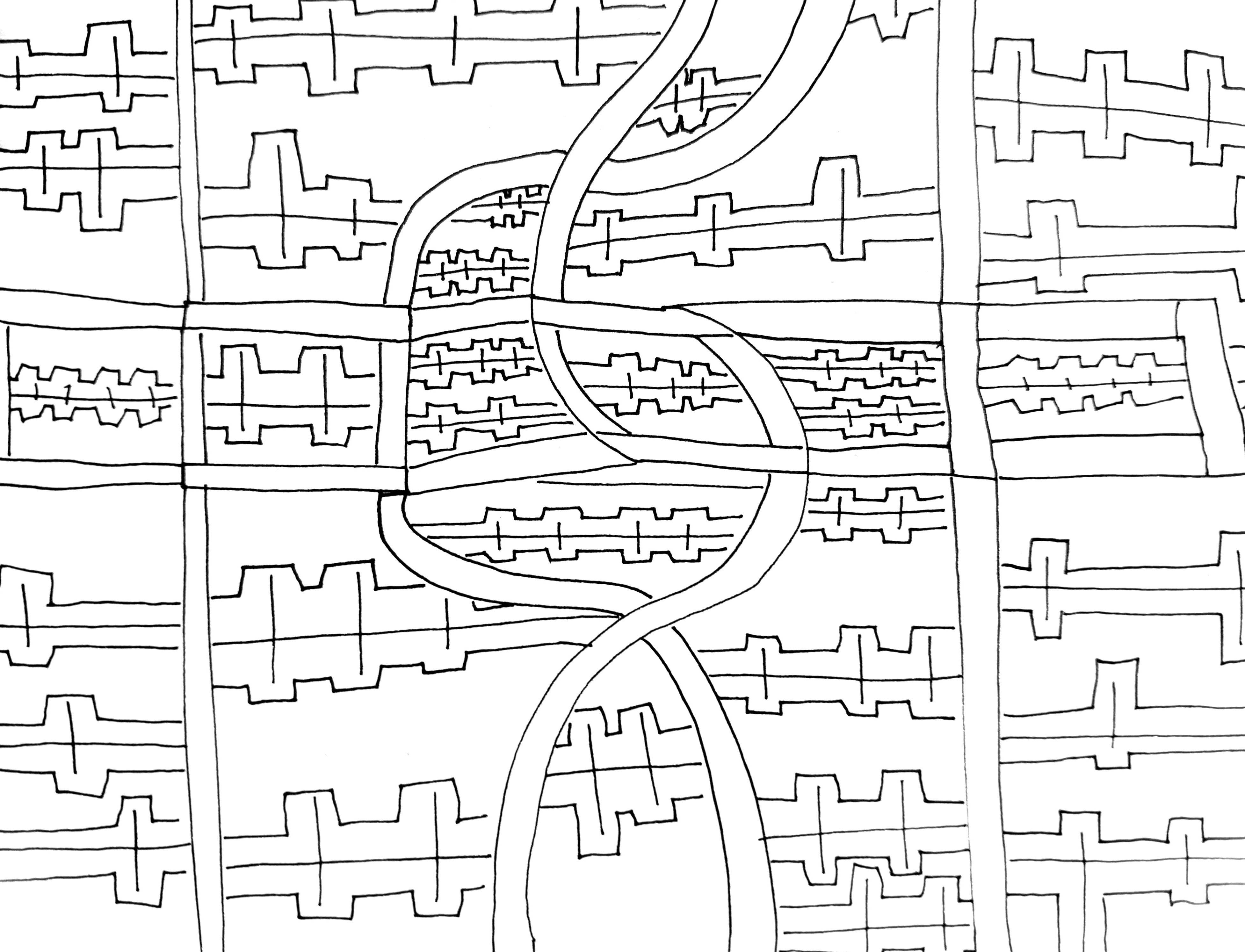 3907x2988 Black And White Drawings