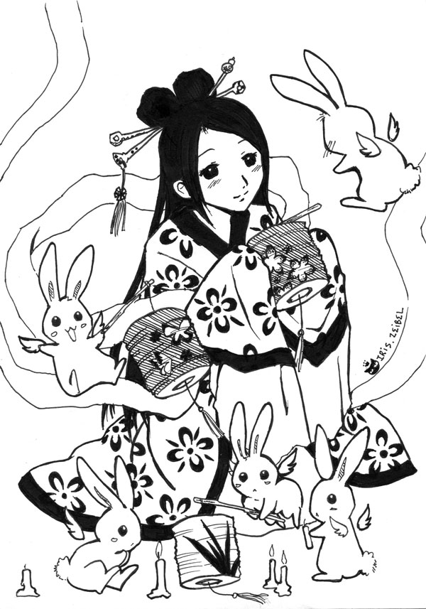 600x857 Chang Er Is Not Lonely By Iris Zeible