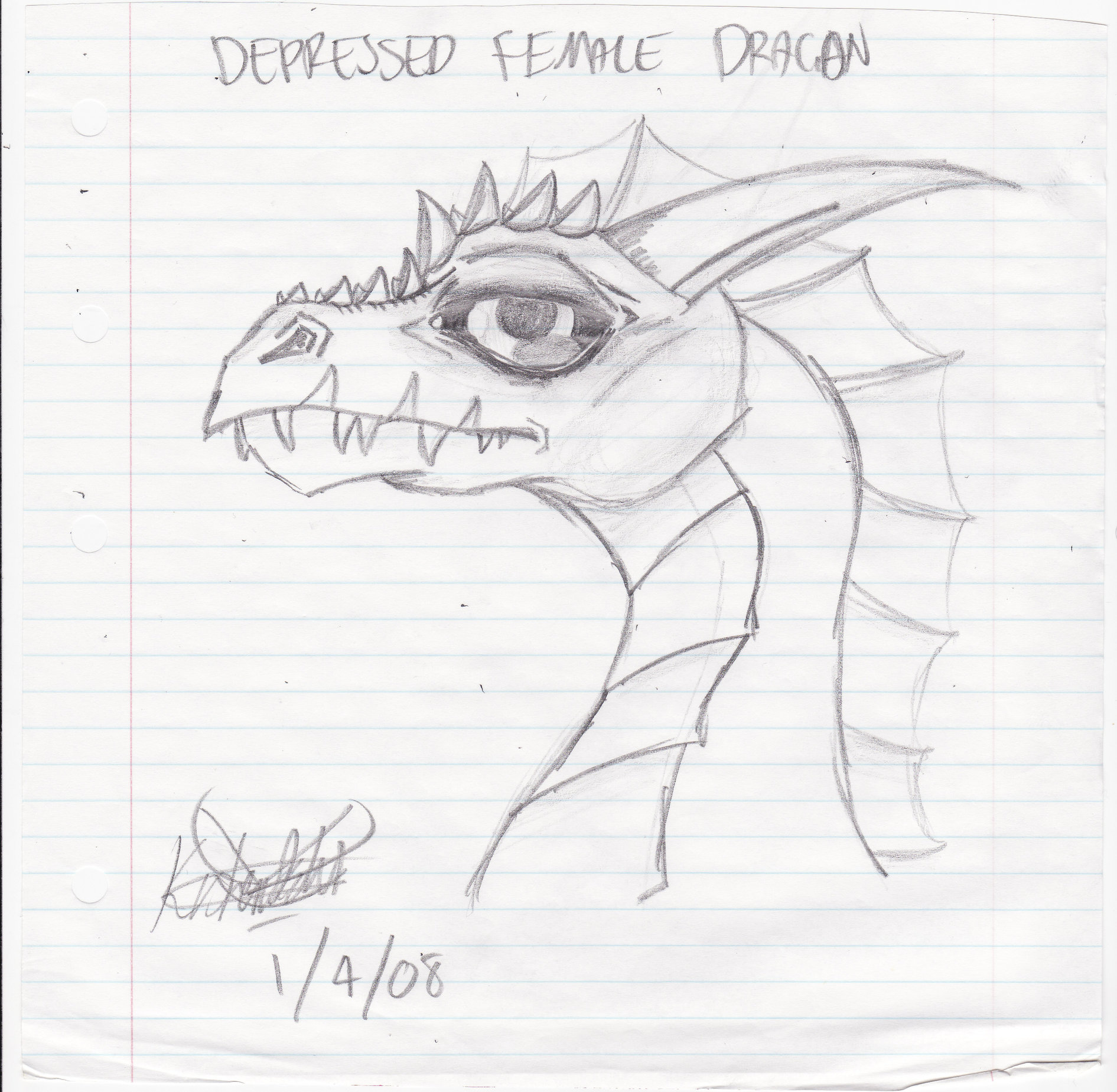1891x1849 Depressed Female Dragon By Execution Er
