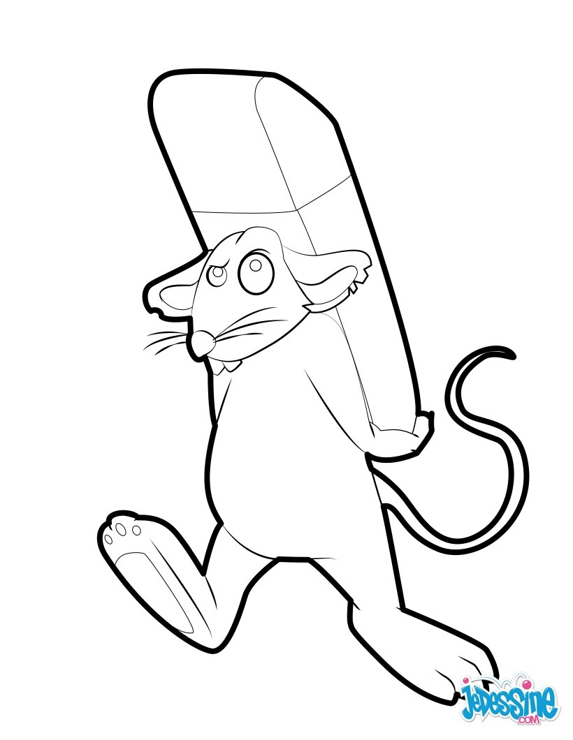 820x1060 Mouse Moves Eraser Coloring Pages