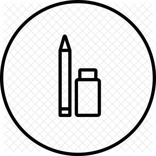 512x512 Pen, Pencile, Tool, Eraser, Erase, Sketch, Drawing Icon