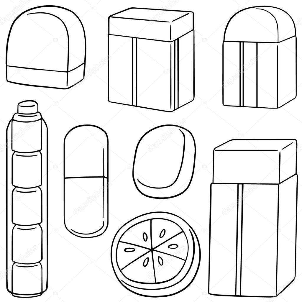 1024x1024 Vector Set Of Eraser Stock Vector Ourlifelooklikeballoon